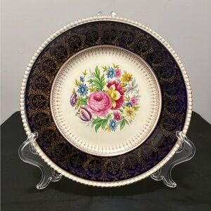 Vintage Floral Patterned Plate